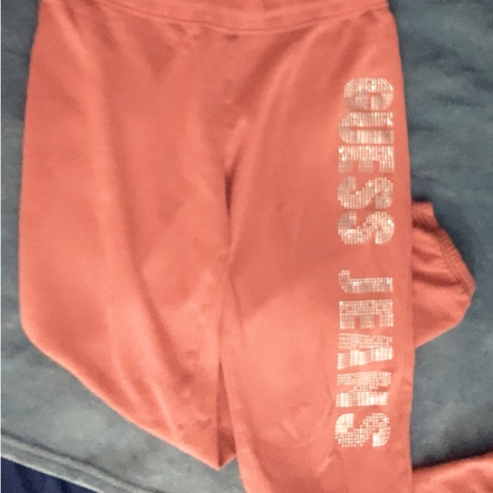 Guess Jeans Bejewelled Pink Sweatpants
